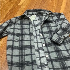 H&M Gray Plaid Jacket